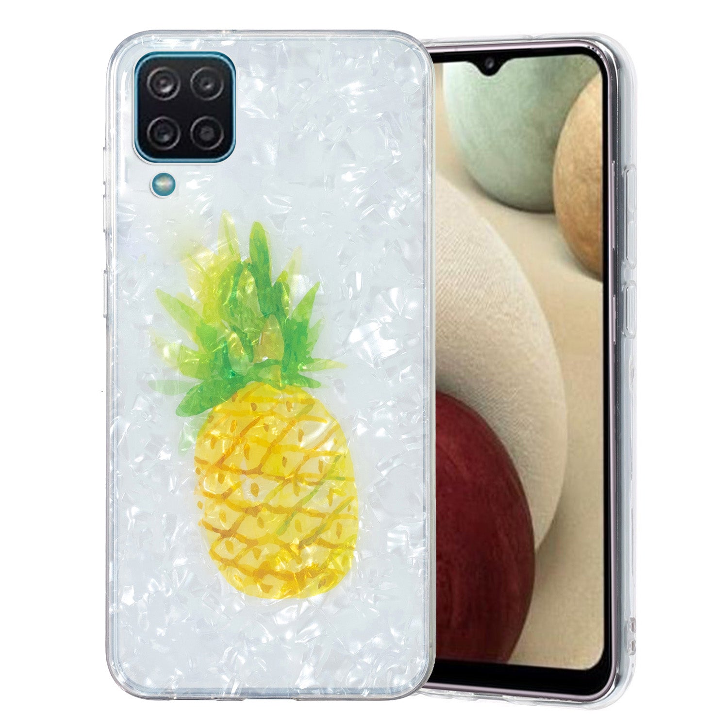 For Samsung Galaxy A12 IMD Design Soft TPU Phone Case Shell Pattern Marble Flower Cover For Samsung Galaxy A12 IMD Design Soft TPU Phone Case Shell Pattern Marble Flower Cover
